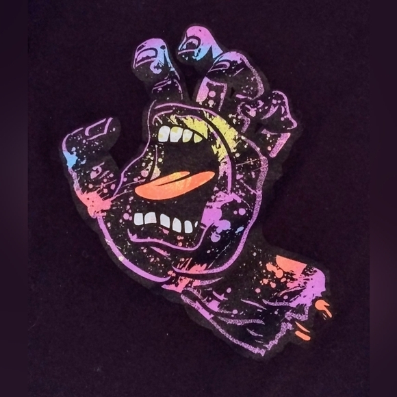 Santa Cruz Screaming Hand Long Sleeve Shirt Black Purple Men's Small  Skater - Picture 8 of 10